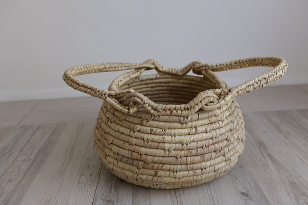 Rounded bottom Cane Basket