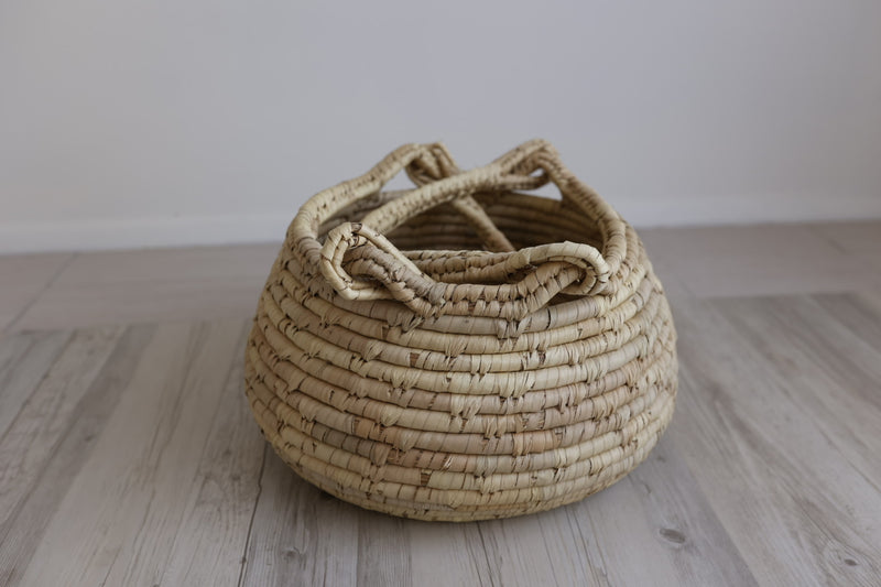 Rounded bottom Cane Basket